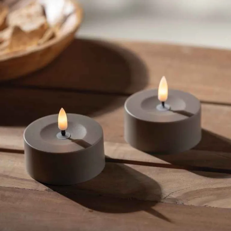 Set of 2 Solar Tealight Candles
