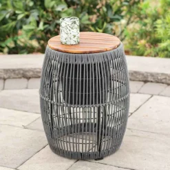 Seville Acacia Side Table