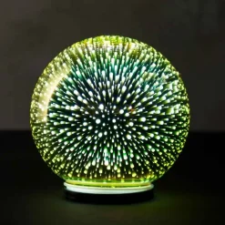 Small Mercury Glass Gazing Ball, 6" dia. - Gold