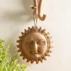 Smiling Terracotta Sun Hanging Wall Art