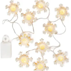 Snowflake LED Lighted Paper Garland