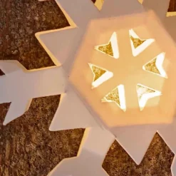 Snowflake LED Lighted Paper Garland