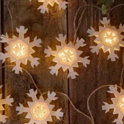 Snowflake LED Lighted Paper Garland
