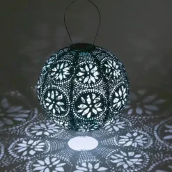 Soji Stella Boho Globe Solar Lantern - Blue