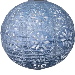 Soji Stella Boho Globe Solar Lantern - Blue