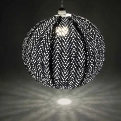 Soji Stella Nova Boho Indoor/Outdoor Tyvek Pendant Lamp, 18
