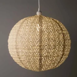 Soji Stella Nova Boho Indoor/Outdoor Tyvek Pendant Lamp, 18