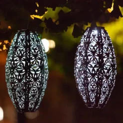 Soji Stella Wildflower Solar Lantern - Sage