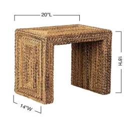 Soren Braided Seagrass Accent Table
