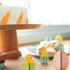 Spring Chick Decorations, Set of 8
