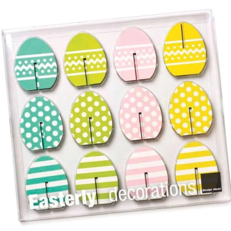 Spring Egg Decorations, Set of 12