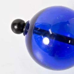 Stacking Glass Orbs Stake (dark and light blue)