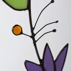 Stained Glass Floral Wreath