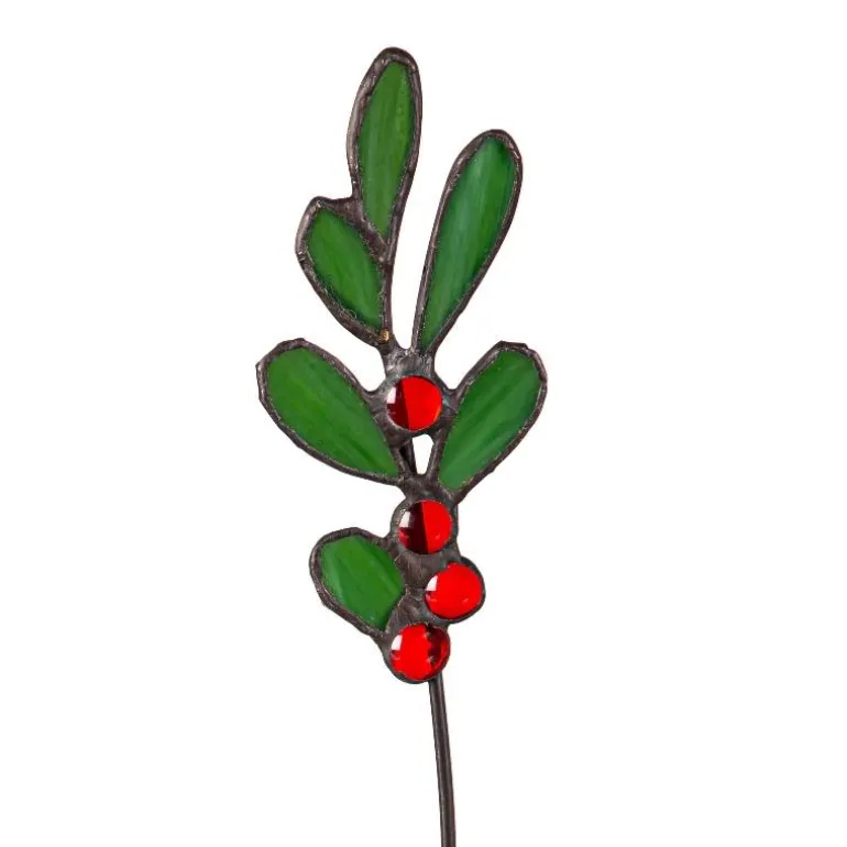 Stained Glass Holiday Floral Bouquet, Set of 5
