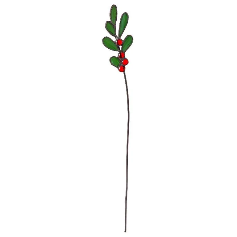 Stained Glass Holiday Floral Bouquet, Set of 5