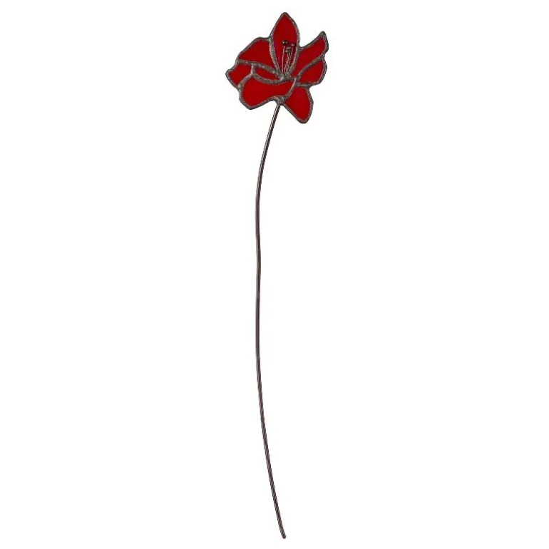 Stained Glass Holiday Floral Bouquet, Set of 5