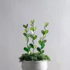 Stained Glass Leaf-Shaped Stakes - ZZ Plant, set of 3