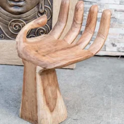 Suar Wood Carved Hand Accent Piece