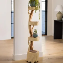 Suar Wood Display Stand