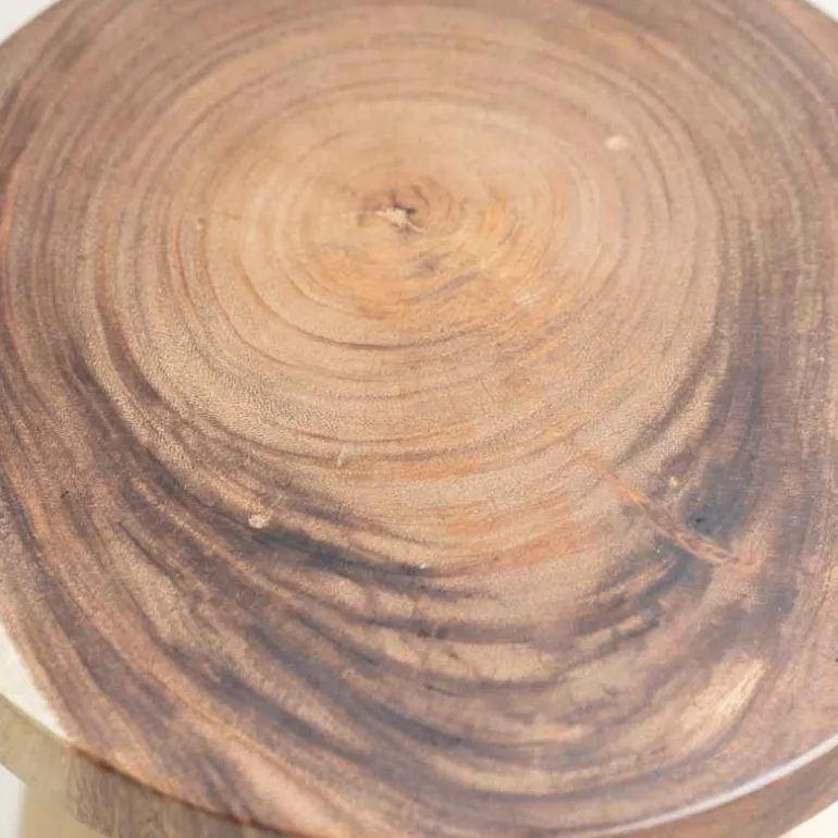 Suar Wood Side Table