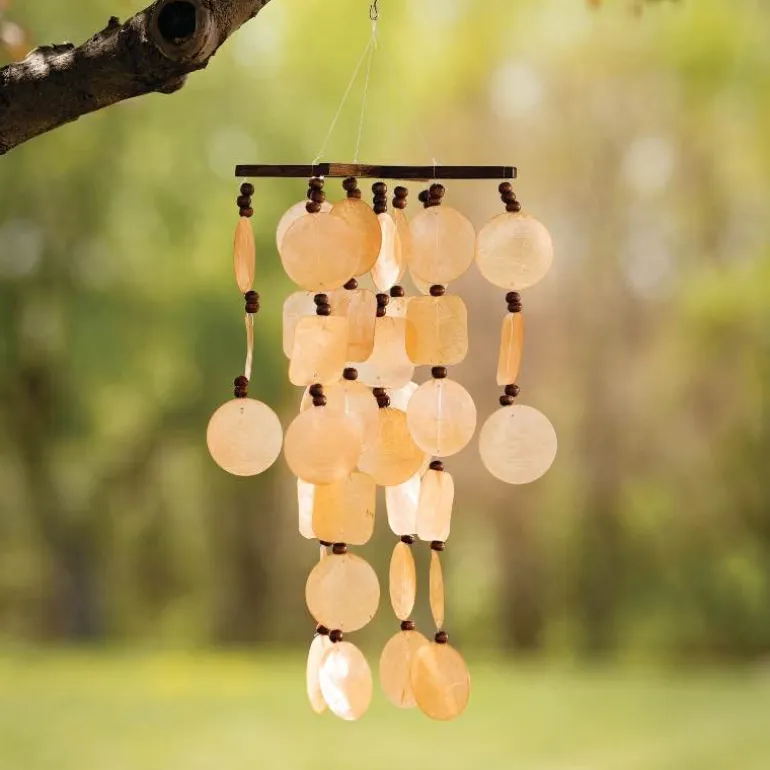 Summer Marigold Capiz Windchime