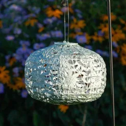 Sunflower Solar Lantern - Sage