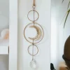 Surya Crescent Moon Brass Suncatcher