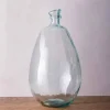 Tall Recycled Glass Balloon Vase 19" Clear