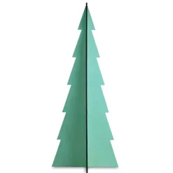 Tannenbaum Tabletop Wood Christmas Tree, Set of 3 - Mint