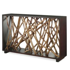 Teak Maze Console