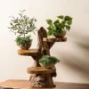 Teak Wood Plant Stand