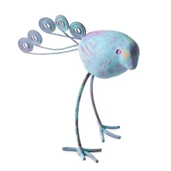 Terracotta Bird Figurine - Blue