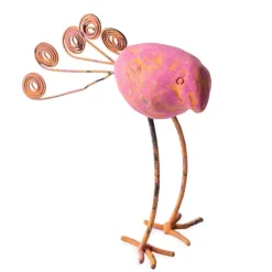 Terracotta Bird Figurine - Pink