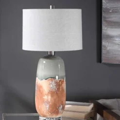 Terracotta Glazed Table Lamp
