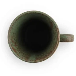 Terra Green Stone Mugs, Set of 4, 8 oz.