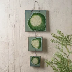 Three-Tiered Tile Wall Hanging