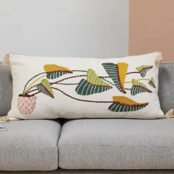 Thrive Plant Lumbar Throw Pillow