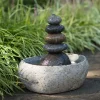 Tranquil Rock Cairn Tabletop Fountain