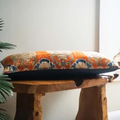 Velvet Tibetan Tiger Lumbar Pillow