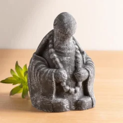 Volcanic Ash Meditating Turtle Statue
