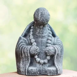 Volcanic Ash Meditating Turtle Statue