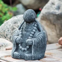 Volcanic Ash Meditating Turtle Statue