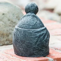 Volcanic Ash Meditating Turtle Statue