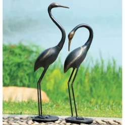 Watchful Waders Garden Cranes, Set of 2