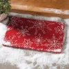 White Snowflakes Coir Mat