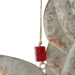 Whitewash Peace-Inspired Metal Dove Wall Chime