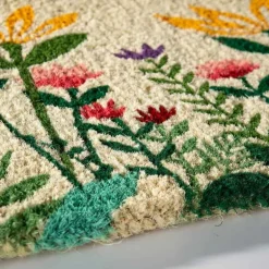 Wildflower Garden Natural Coir Doormat