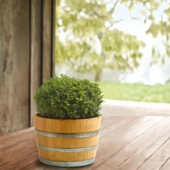 Wine Barrel Planter