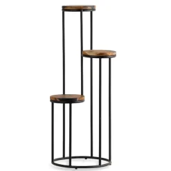 Wood And Resin Plant Stand
