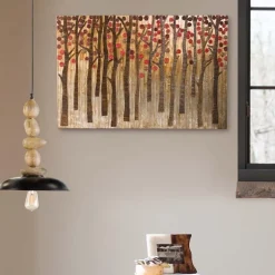 Woven Water Hyacinth Shimmering Forest Wall Decor